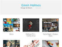 Tablet Screenshot of gavinholmes.com